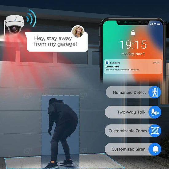 Caméra détecteur de mouvement - Détecteur de Nuit