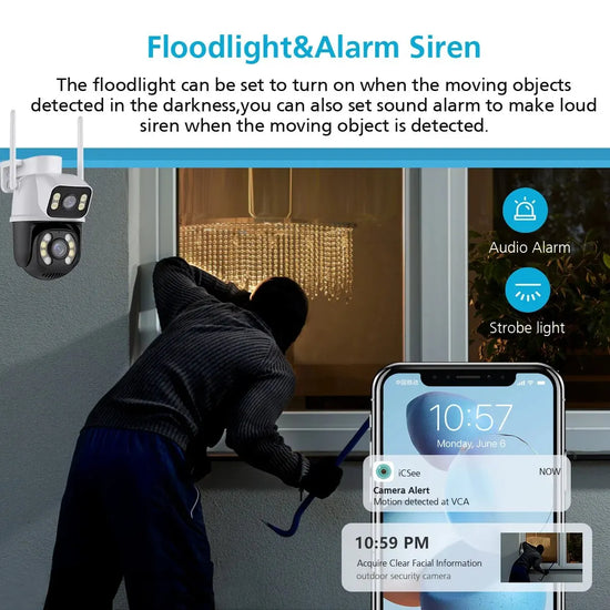 Caméra détecteur de mouvement - Détecteur de Vision Nocturne