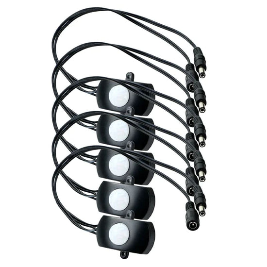 Detecteur de mouvement - 5 pièces - Noir