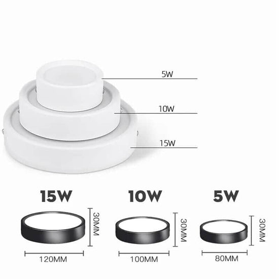 Lampe détecteur de mouvement - Ronde 10/15 Watts