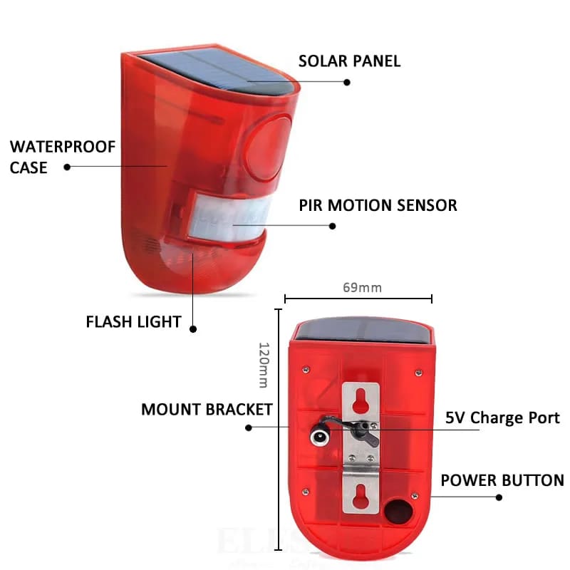 Detecteur de mouvement alarme - Solaire alarme