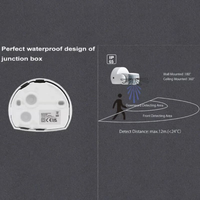 Détecteur de mouvement jusqu’à 12 M