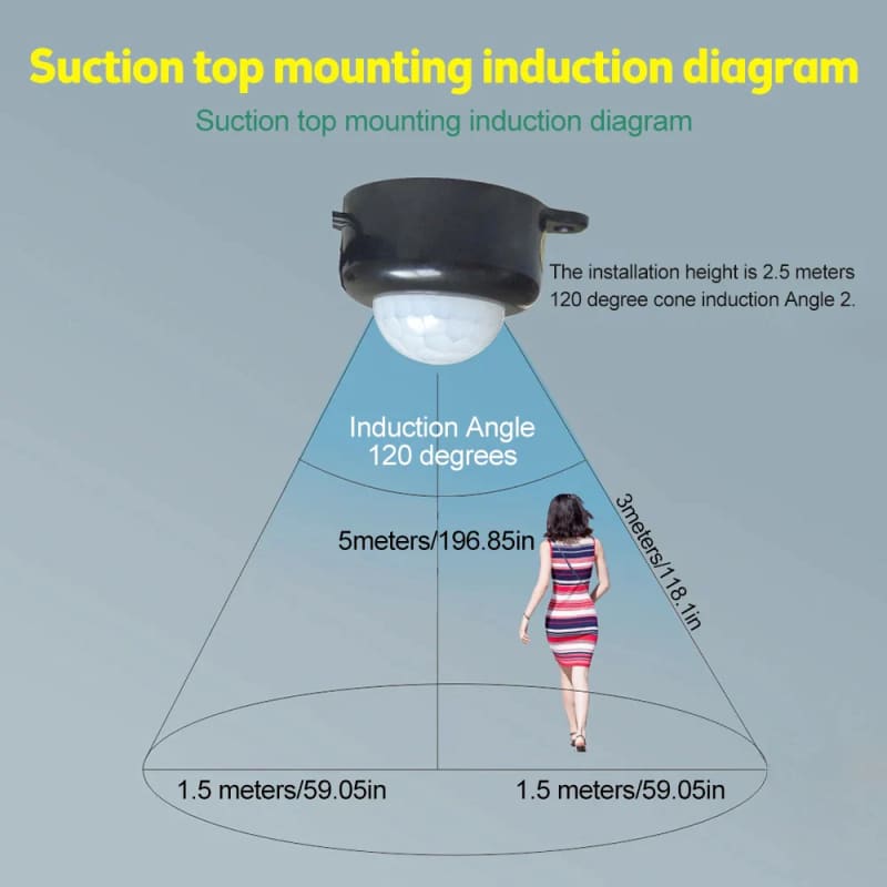 Detecteur de mouvement - plusieurs embouts