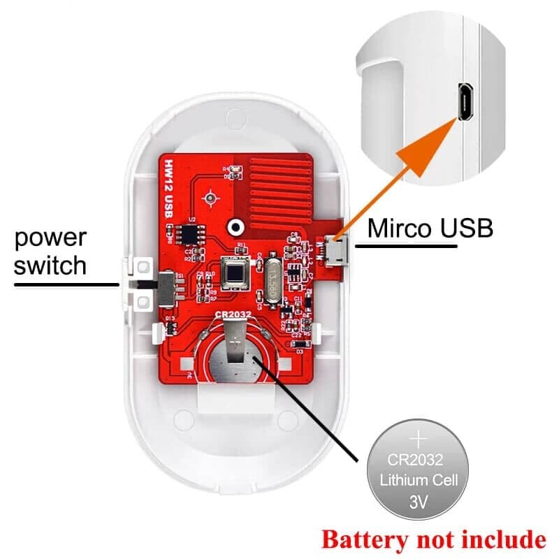 Detecteur de mouvement - Rechargeable