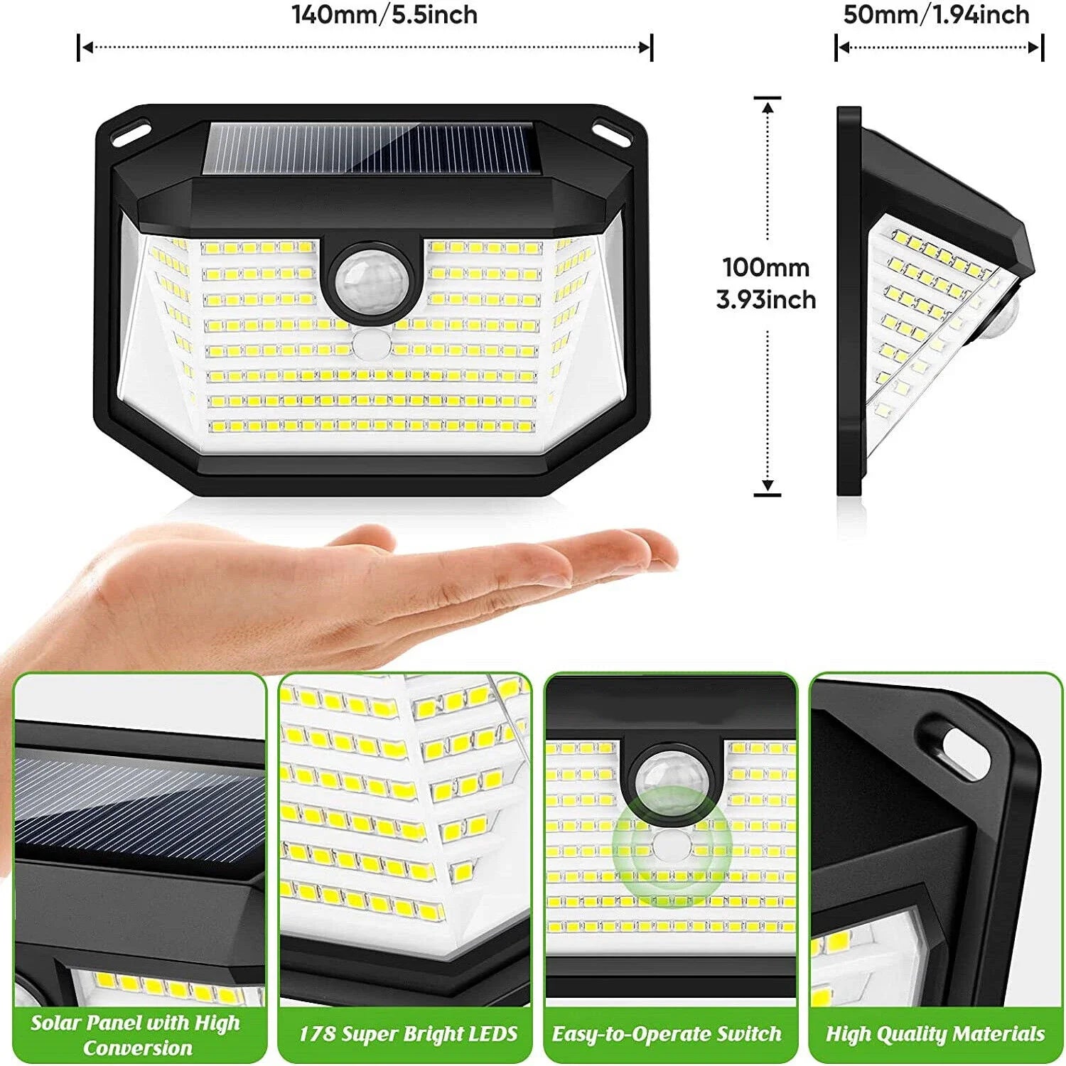 Lampe extérieur détecteur de mouvement - Éclat