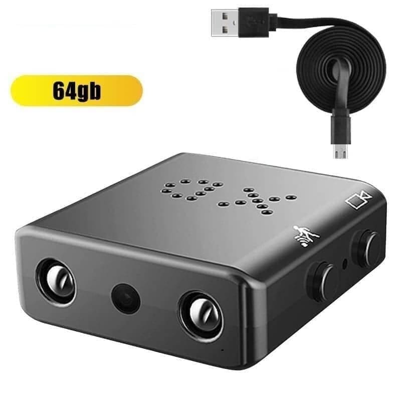 Mini camera automatique 1080p - Sans batterie 64 Go